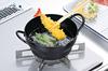 Wahei Freiz Cookware 18cm Tempura Pan Wooden Handle Fryer IH Set, & Set, Compatible, Iron, SM-9548