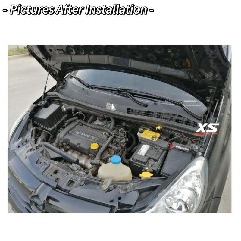 Hood Struts For Opel Corsa D 2006-2014 Front Bonnet Modify Lift Support Shock Damper Absorber Carbon Fiber Gas Spring Piston Rod