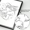 Lesben Hochzeitstag Liebe Geschenk Paar Linie Wand Kunstdruck Leinwand Malerei Nordic Poster Wand Bilder Wohnzimmer Dekor