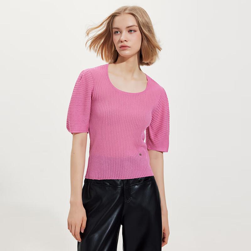 

Women s Short-Sleeve Knit Top S