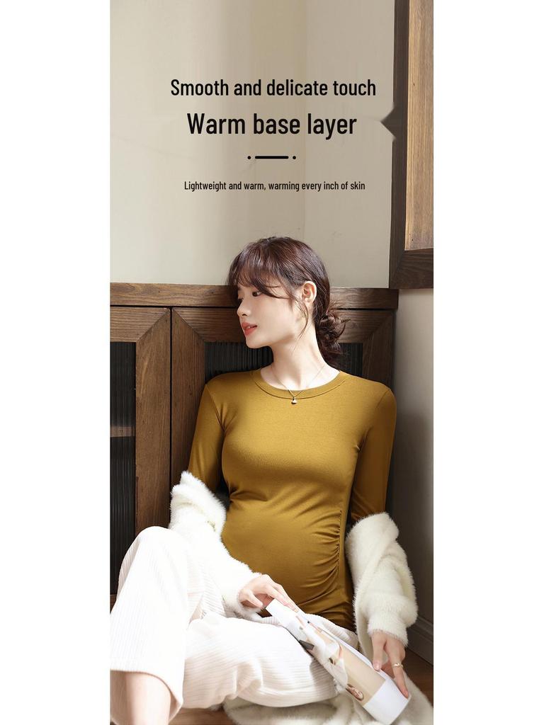 Umstands-Basisshirt – Herbst/Winter Modal-T-Shirt