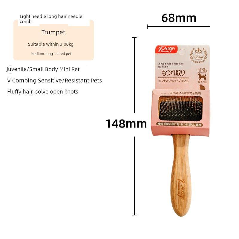

POLA Bamboo Wood Pet Supplies Comb Long Hair Comb [small size]]