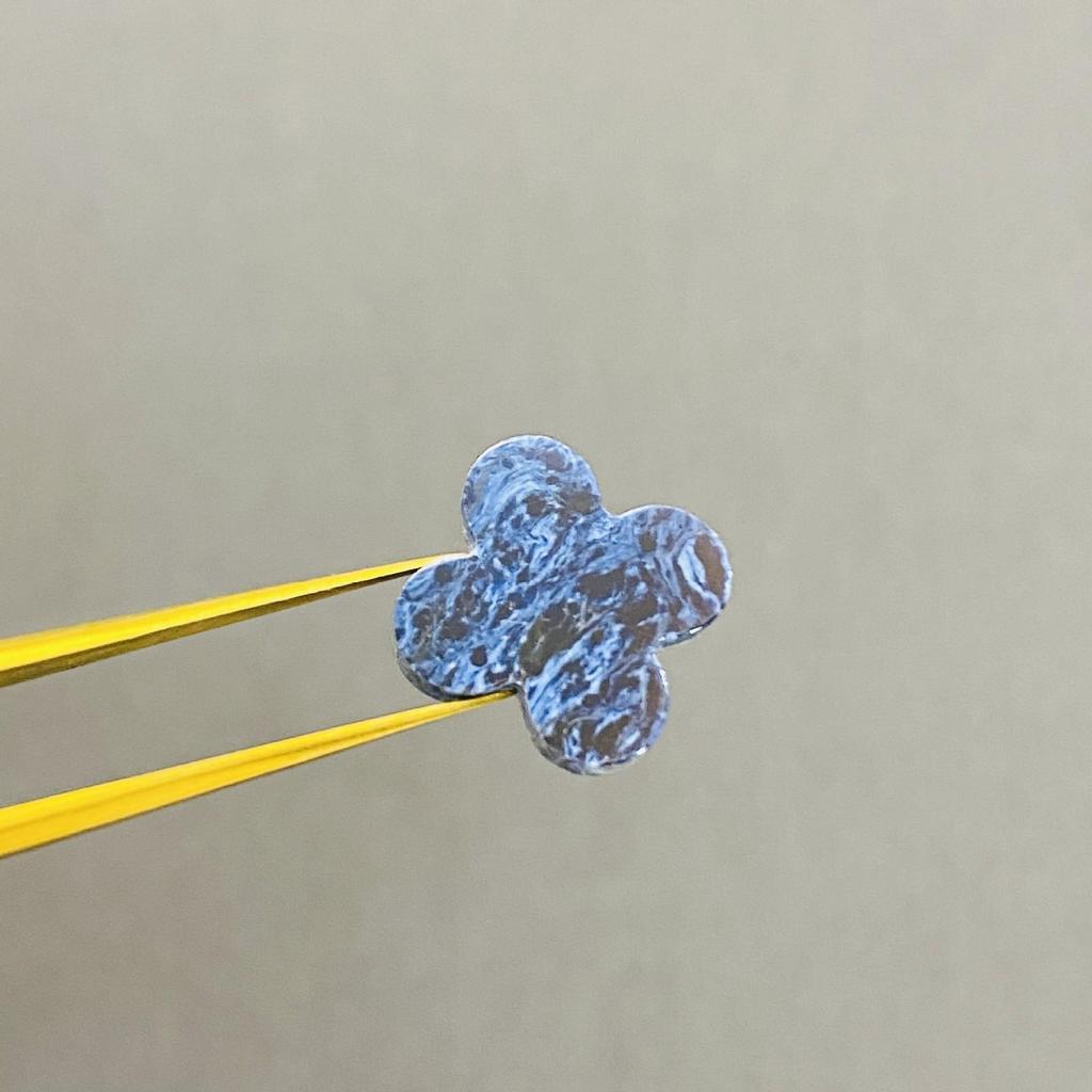 CNC S925 Silver & 18K Gold Four-Leaf Clover Five-Flower Bracelet Necklace, Non-Fading.