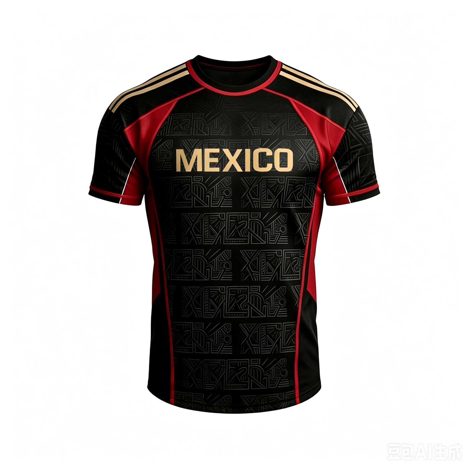 Men s Mexico Soccer Theme Graphic Print Short Sleeve Top Casual Sportswear L
