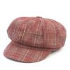 Universal Chemistry Cotton Glencheck Beige Newsboy Cap
