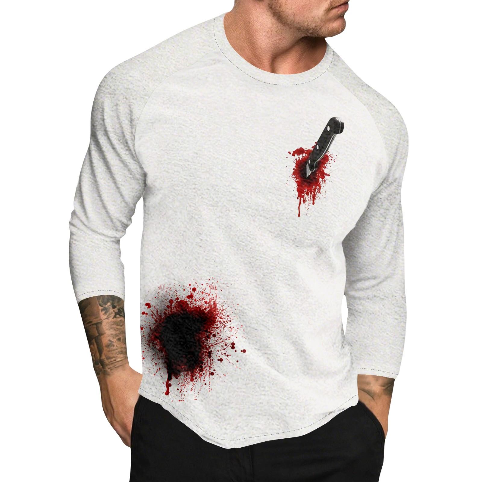 

Мужской топ с длинным рукавом реглан с принтом на Хэллоуин S киноварь