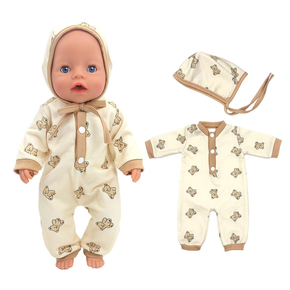 

2024 Новый наряд для кукол для 17-дюймовой 43-сантиметровой куклы-малыша Милые комбинезоны, ромперы, одежда для кукол