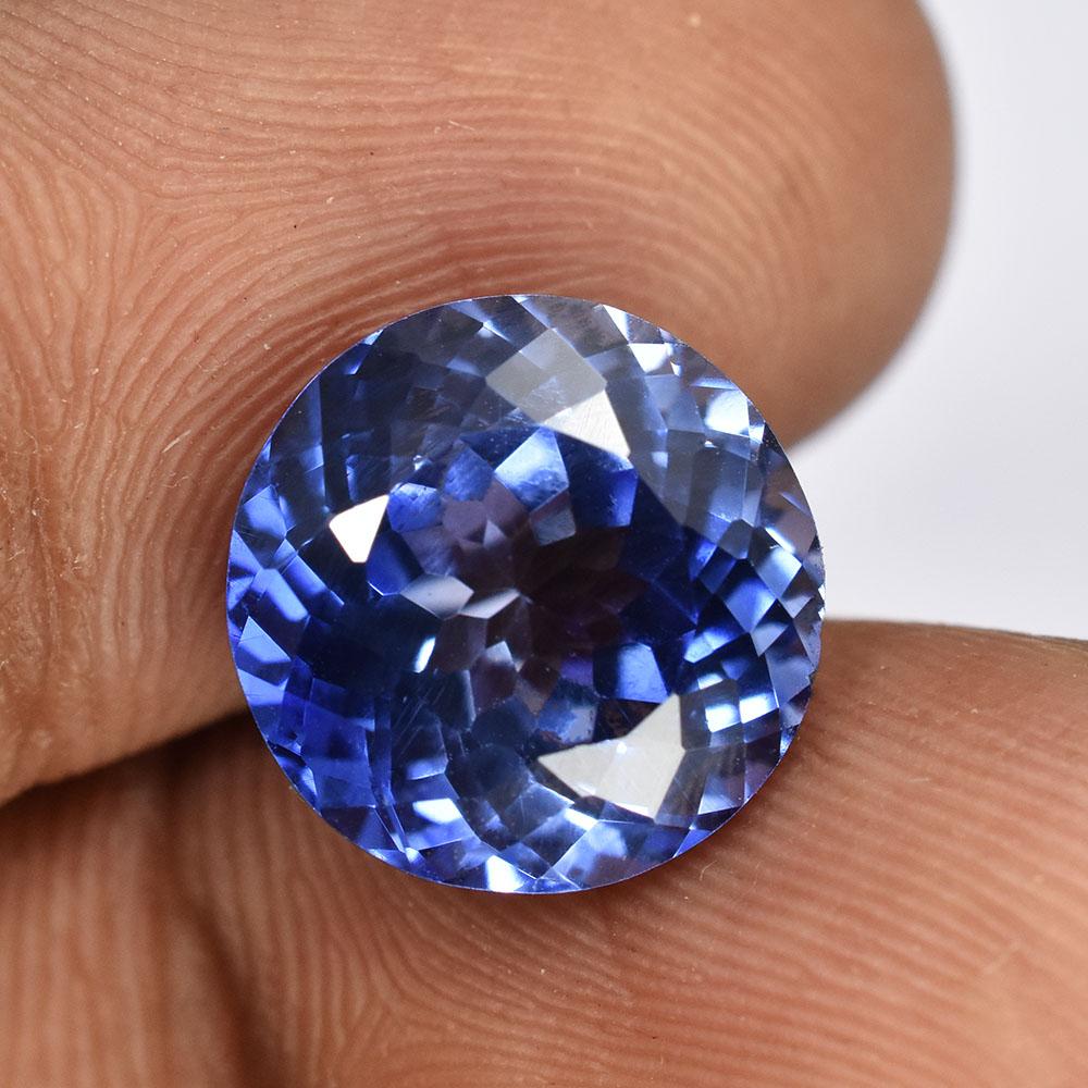 Blue Sapphire 6.60 CT   Round Cut Natural Loose Gemstone