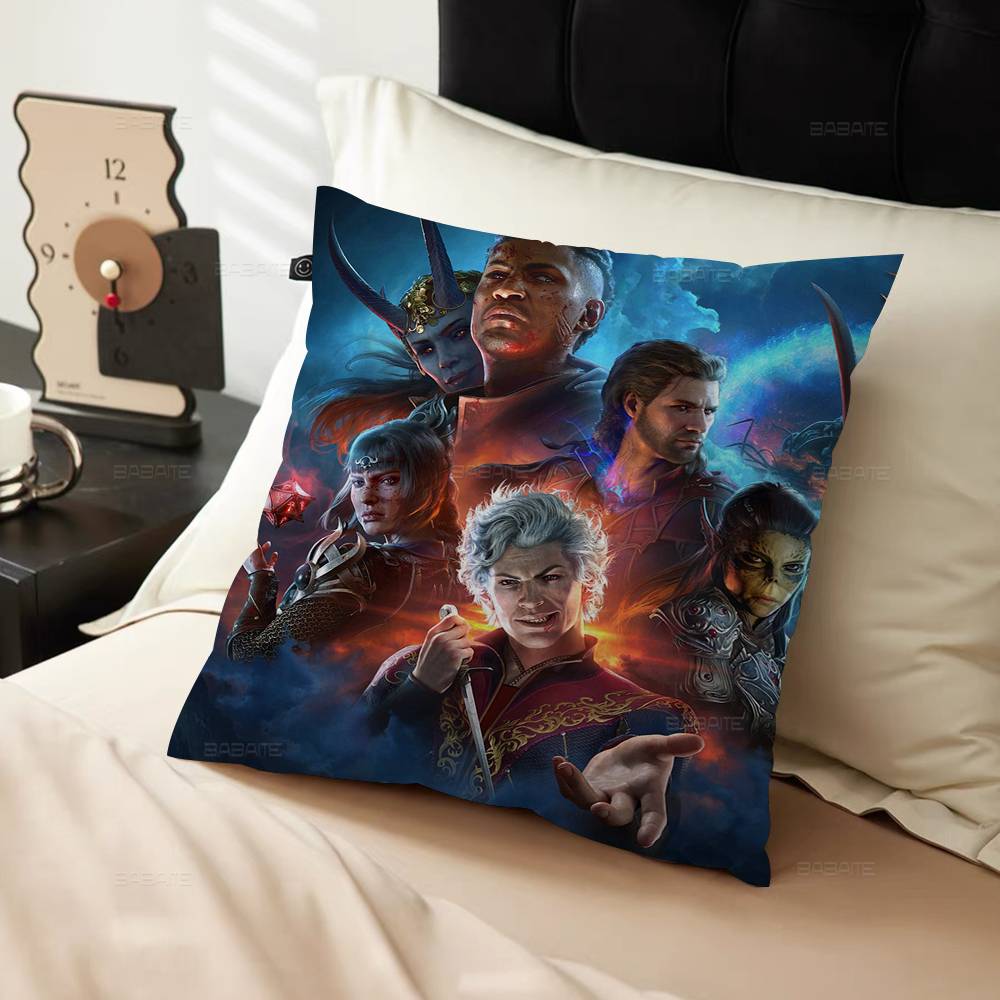Игровой B-Baldurs Gate 3 45*45см Наволочка Декоративная Наволочка Для Подушки Домашняя Наволочка Для Подушки На Диван 30cmx30cm