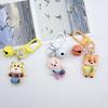Cartoon Animal Resin Keychain Pendant - Cute Anime Accessories for Couples & Backpacks