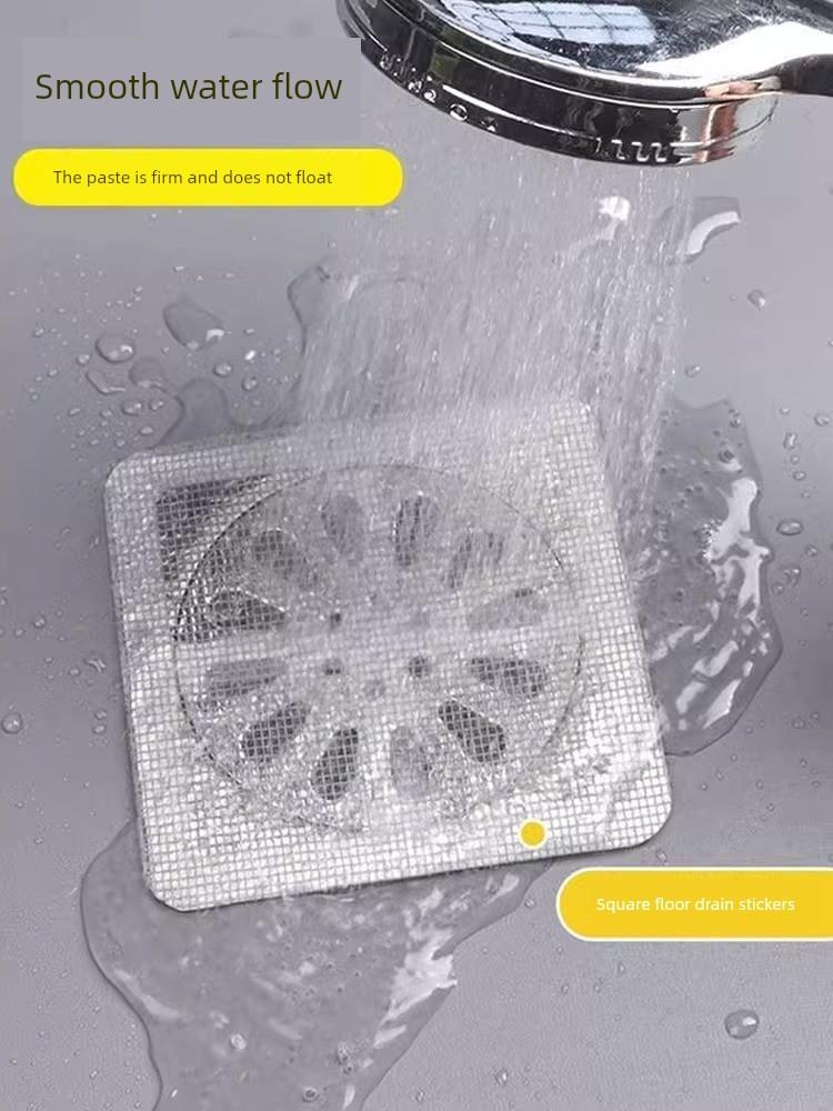 Anti-Blocking Floor Drain Sheet Bathroom Hair Filter Net Sewer Drain Outlet Tool Anti-Blocking Insect-Proof Floor Drain Sheet