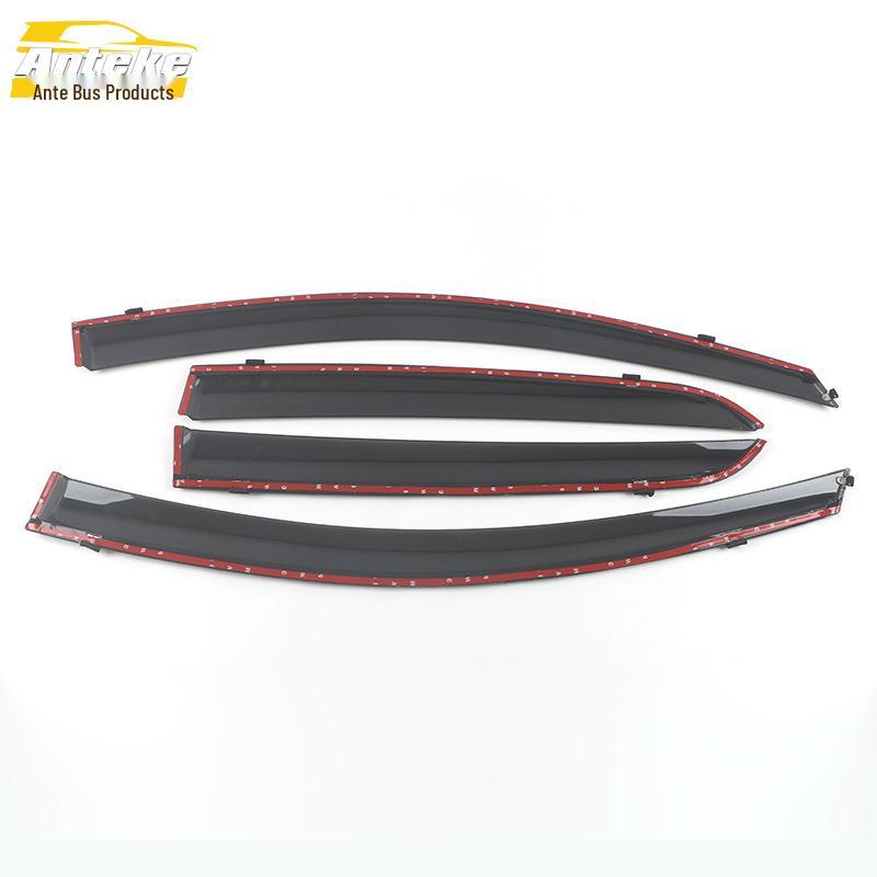 Yida Sedan Rain Guard Trim with Bright Plastic Strip - PS Plastic Deflector Sticker Accessory