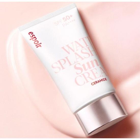 ESPOIR Water Splash Ceramide Sunscreen SPF50+ PA++++ Hydrating Barrier Sun Cream 60ml