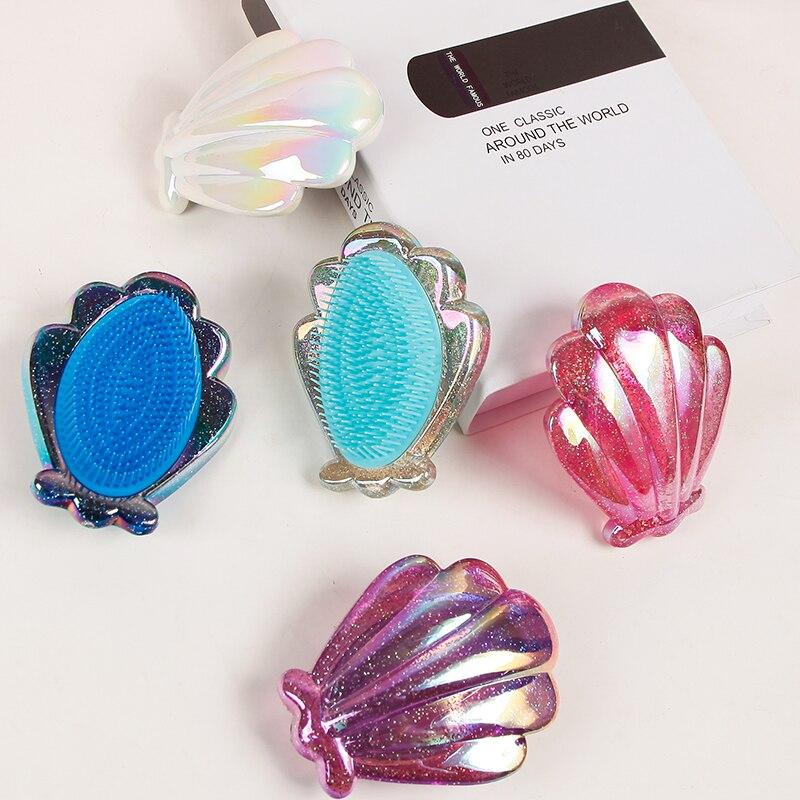 Shiny Shell Comb Baby Hair Detangler Comb Beauty Hair Care Styling Tool Anti-static Hair Brush Woman Barber Accessories