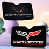 C-Corvette Novelty Car Front Windshield Sunshade 70x130cm Cartoon Foils Car Window Windscreen Cover