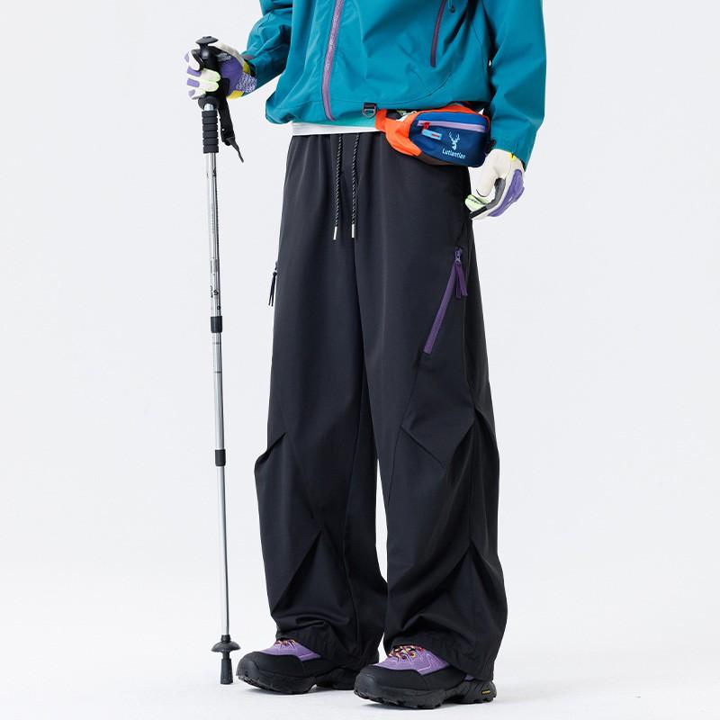 3-in-1 Detachable Softshell Hiking Pants With Fleece Liner Waterproof Windproof Warm Outdoor Trousers Men Women