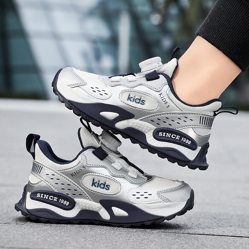 Children's sports shoes Boys' mesh breathable running shoes 2025 autumn girls' lightweight soft-soled non-slip casual shoes