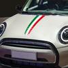 Car Bonnet Stripe Vinyl Decal Hood Italian Flag Line Graphics Racing Sport Sticker Waterproof Accessories For Fiat 500 Abarth