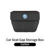 Car Trapezoidal Seat Gap Organizer PU Leather Storage Box Auto Accessories For VW Scirocco Jetta Passat GTI Tiguan Sharan Touran
