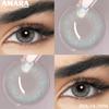 AMARA Colored Contacts Lenses Brown Eyes Natural Contacts Gray Beautiful Pupils Blue Eye Lens Yearly Green Beauty Makeup Lens