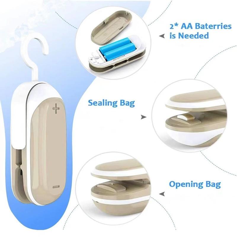 Mini Portable Sealing Machine Hand Pressure Sealing Clamp Food Fruit Preservation Sealing Clip