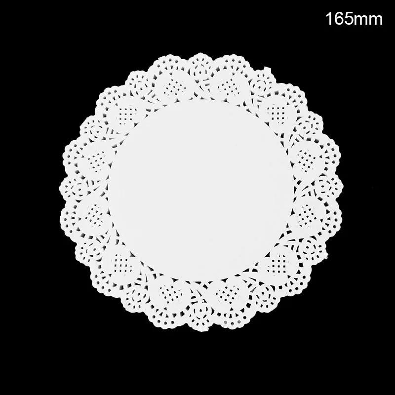 100pcs White Lace Paper Doilies Placemats DIY Box Packaging Gift Wrap Paper Crafts For Wedding Party Favors Table Decoration Mat