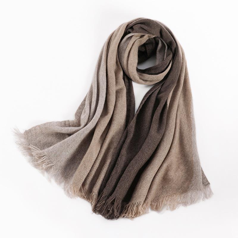 

Цветовая гамма кашемировый шарф женский новый высококлассный универсальный теплый увеличенный кашемировый платок с кисточками 180cm