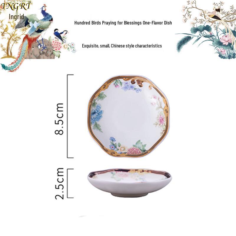 Exquisito Juego de Cuenco y Plato de Cerámica China: Vajilla Creativa Festiva de Porcelana Ósea con Cuencos, Platos y Cucharas