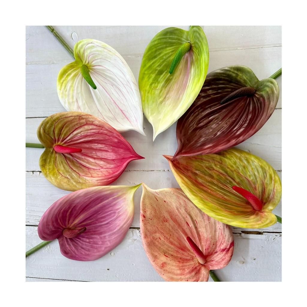 Plants Anthurium Simulated Wedding Hotel Restaurant Decoration Desktop Ornament