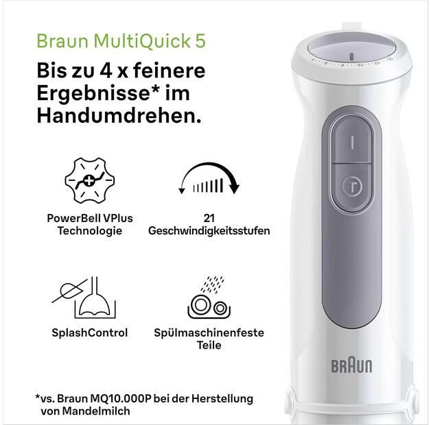 Immersion Blender Braun MQ 50001 M MultiQuick 5 (0X22111507)