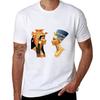 Nefertiti und Kleopatra Königinnen des Alten Ägypten T-Shirt Lässiges Leichtes Sommer-Oberteil mit Kurzen Ärmeln