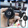 1Pcs Car Mounted Telescopic Three In One Mobile Phone Charger For Volvo XC60 XC90 S60 S80 S40 V40 V60 V70 V50 XC70