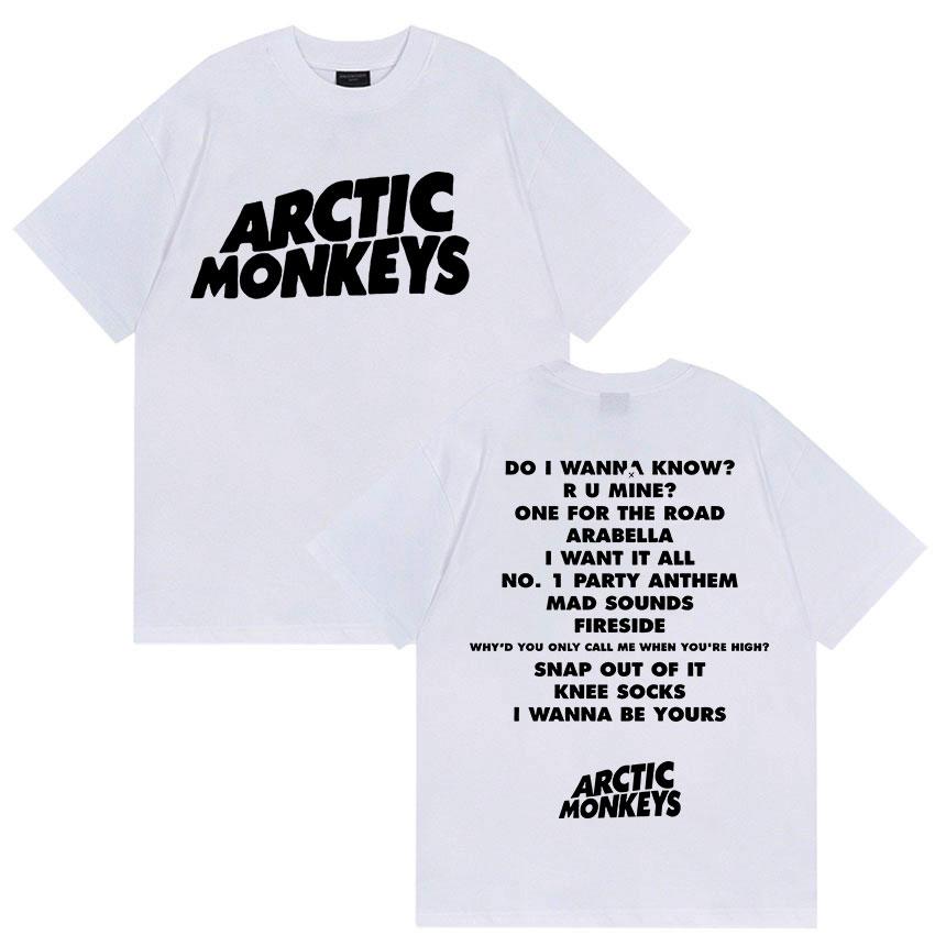 

Rock Band Arctic Monkeys Music Album T Shirts Men Women Casual Cotton Short Sleeve T-shirt Hip Hop Fashion Retro Tees Streetwear M