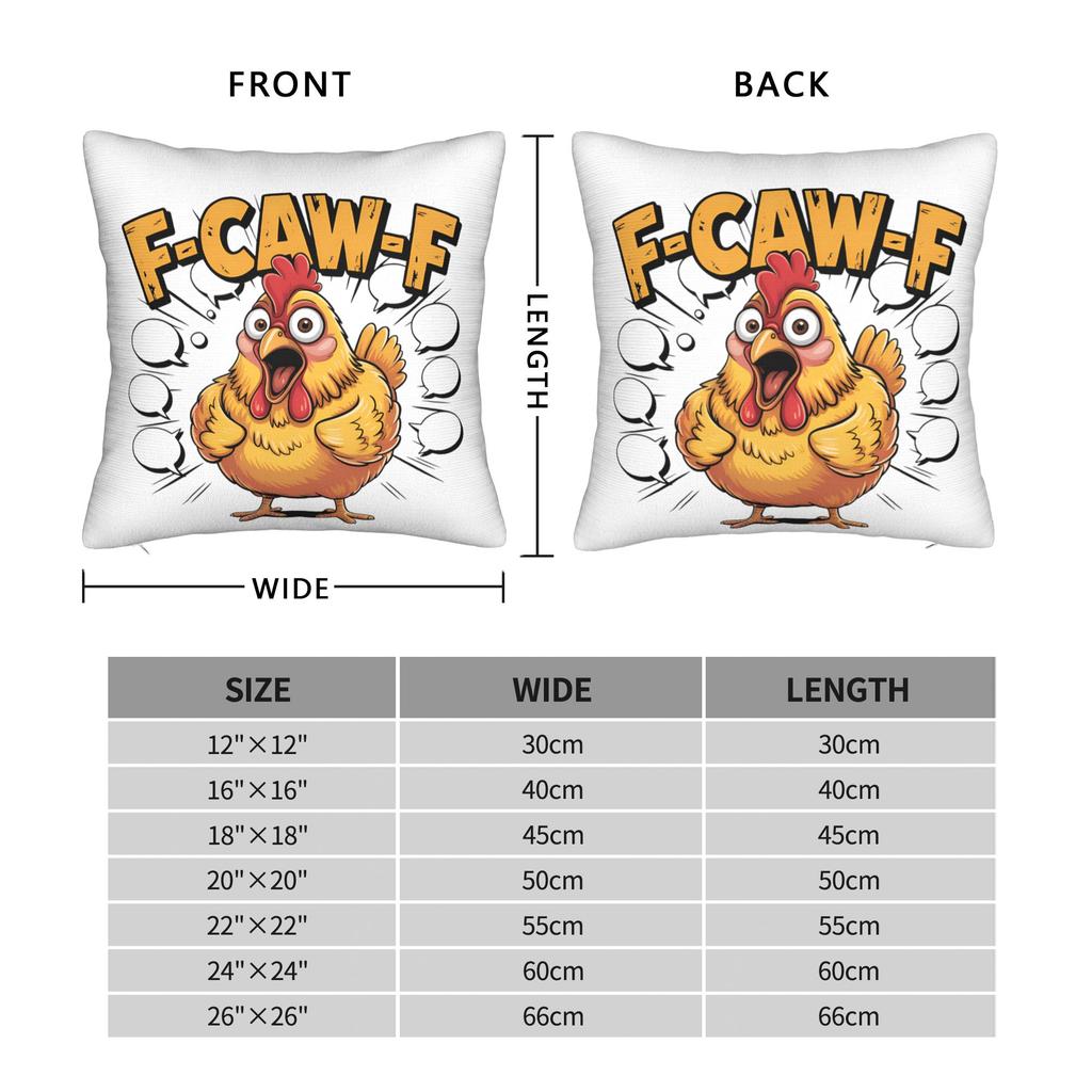 FCawF Christmas Crow Square Pillow Covers Polyester Home  Cushion Cover Creative Decor Pillowcase 4040