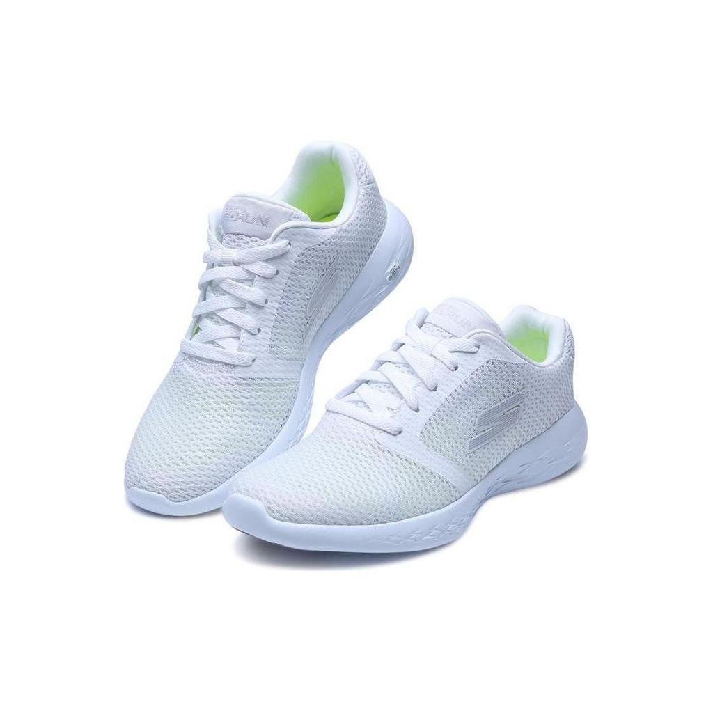 Skechers Go Ru Comfortable Daily Low-Top Casual Shoes Women Sneakers White 15061-WHT