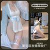 Japanese cute sexy underwear sweet beautiful woman servant uniform sauce pure lust bunny print and wind nightgown bow