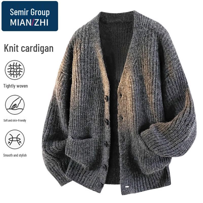Men's Knitted Cardigan Sweater