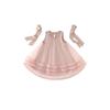 Korean Style Girls' Summer 2025 Bowknot Mesh Princess Party Dress