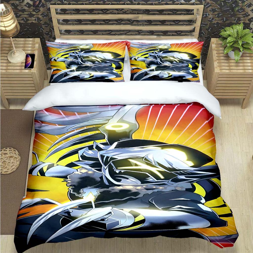 Comforter Fashion Cartoon Murder Drone Print Bedding Set Comforter Bed Youth Kids Girl Boys Luxury Birthday Gift