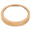 Portable Wood Mirror Wooden Handle Round for Cosmetic Makeup Clear Reflection with Smooth Edges