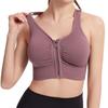 Shockproof Zipper High Impact Support Sports Bra for Women Plus Size Workout Running Yoga Bodybuilding Top