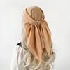 Pearl Chiffon Solid Color Scarf Arabic Turban Bali Turban Solid Color Malay Square Scarf Scarf