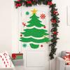 Large Snowman Reindeer Santa Stickers Christmas Door Stickers Decor for Refrigerator Wall Window Christmas Door Decorations