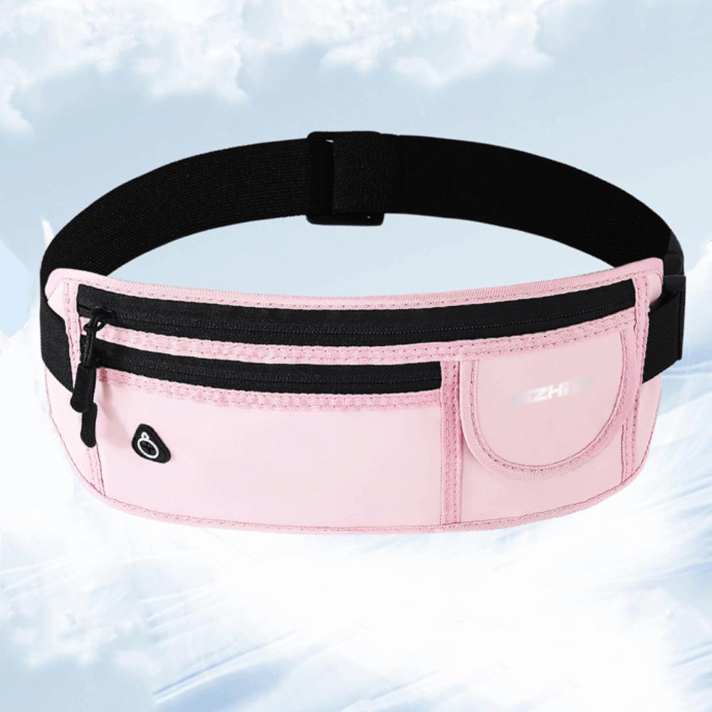 

Close Fitting Sport Mobile Waist Bag Ultra-Thin Sports Phone Bag Running Waist Bag Men Women рожевий