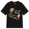 Marcus The Worm Christmas I Don’t Like This Rock Print T-Shirt Men Women Summer Cotton T-Shirts Fashion Short-Sleeved T-Shirts