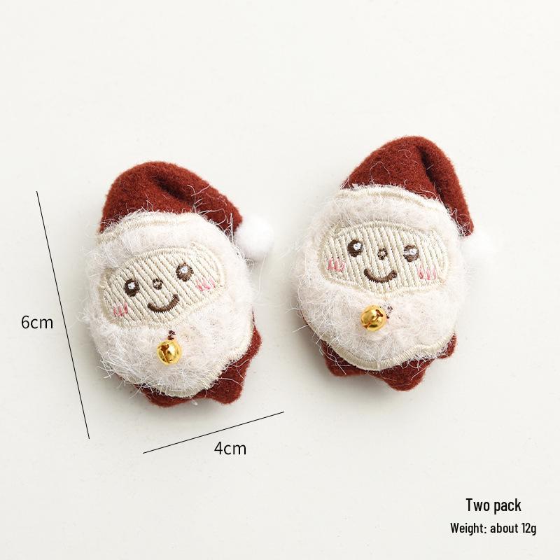 Christmas Wool Felt Ornaments: Star, Snowman, Elk & Cane