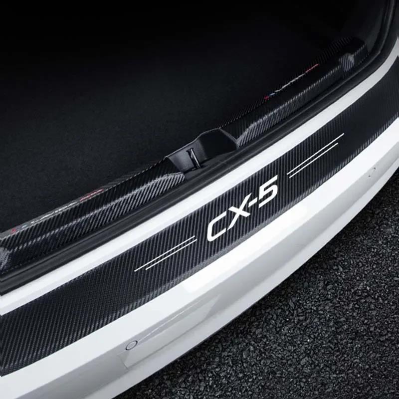Car Door Sill Carbon Sticker Auto Accessories For Mazda 3 6 CX5 2 CX30 CX3 CX9 MX5 RX8 Axela Demio Atenza MS GJI GH BK MP CX7 IUE2