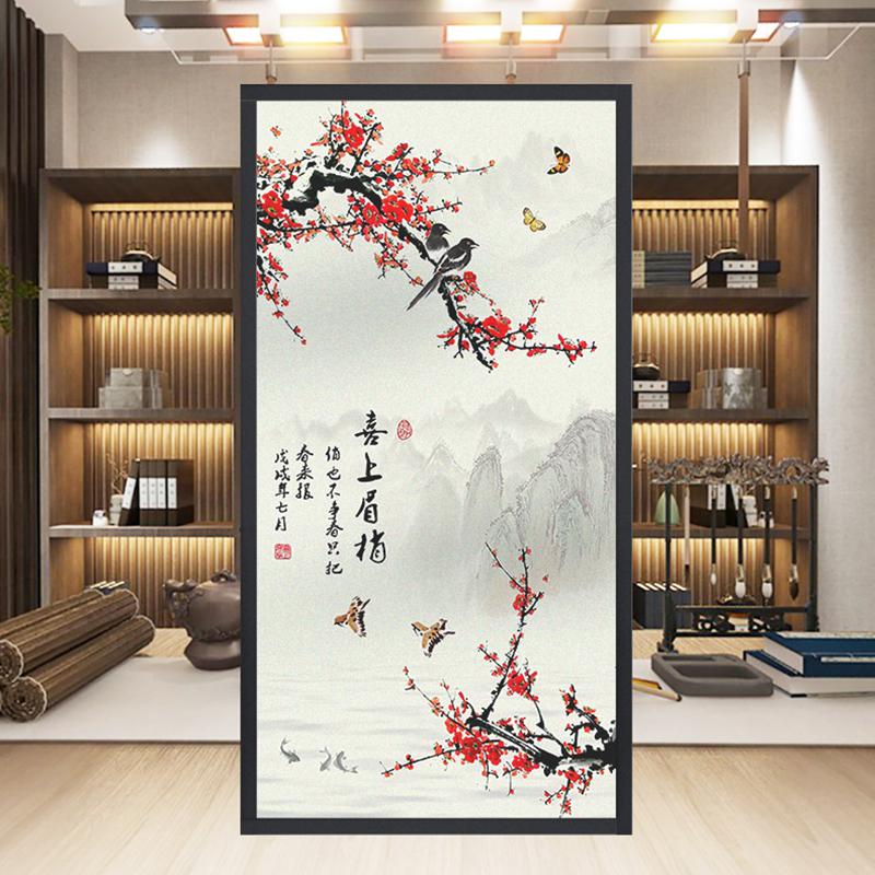 Chinese Style Flower Bird Window Film Home Bathroom Decor Frosted Window Stickers Static Cling Stained Privacy Glass Film