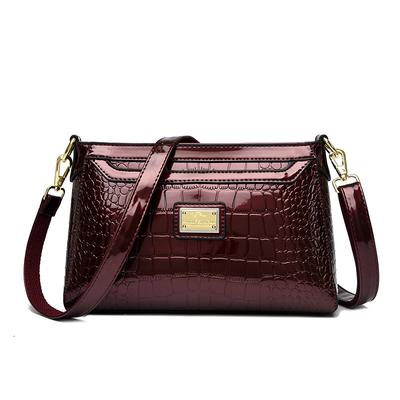 Modische Krokodilmuster Einzel-Schulter Umhängetasche und Einfache Eidechsenmuster Messenger Bag