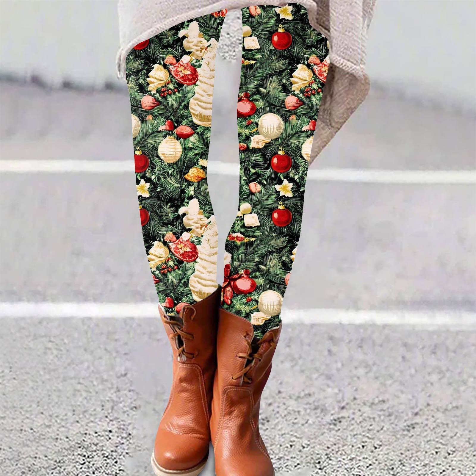 

Женские брюки с рождественским принтом, эластичные, мягкие, повседневные, домашние, спальные брюки XXL бежевый